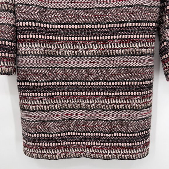 ASOS Women’s Open Front Duster Textured Jacket Multicolored Geometric Pattern 6 - Picture 6 of 12